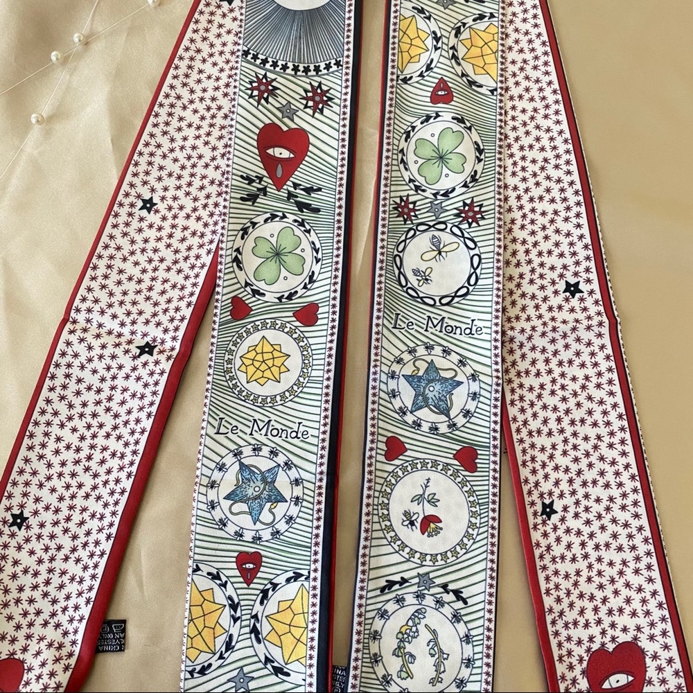 Tarot Sun Heart Art Print Narrow Scarf - Picture 7 of 9